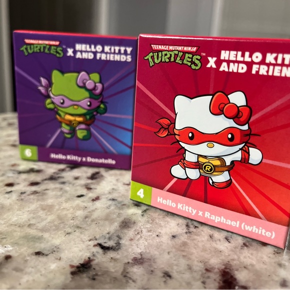 Sanrio Other - Sanrio Hello Kitty x TMNT Figures - Red and Purple
